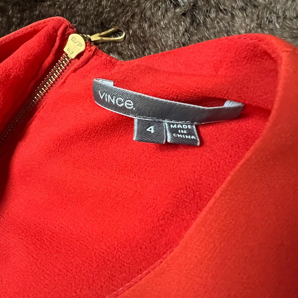 VINCE 100% Silk Mini Dress